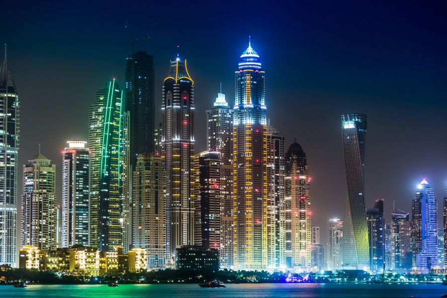 Картина на холсте Красочный Дубаи, арт hd0446501
