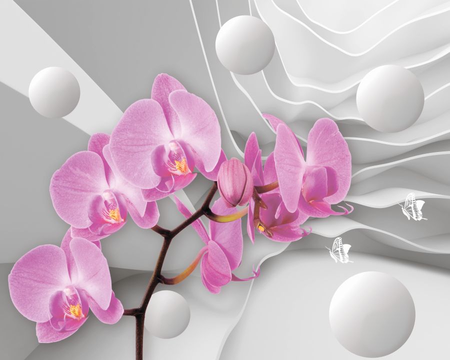 Картина на холсте Розовые орхидеи, арт hd1468501