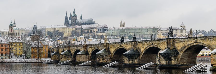 Фреска Зимний Карлов мост