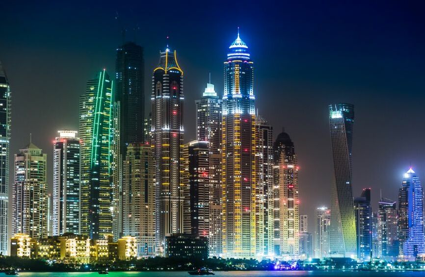Картина на холсте Красочный Дубаи, арт hd0446501