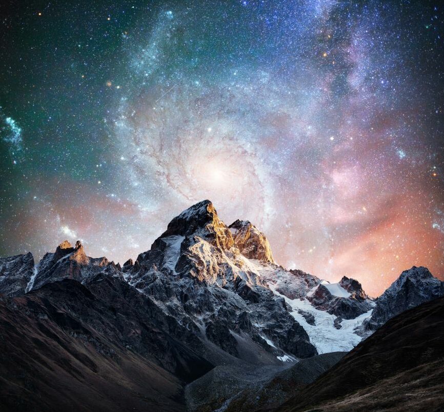 Картина на холсте звездное небо, арт hd1392101