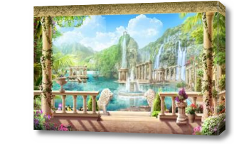 Картина Терраса перед водопадами