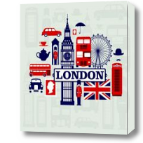 Картина лондон стикер